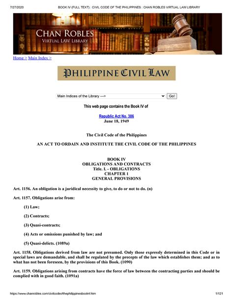 BOOK III (FULL TEXT) : CIVIL CODE OF THE PHILIPPINES : CHAN ROBL.